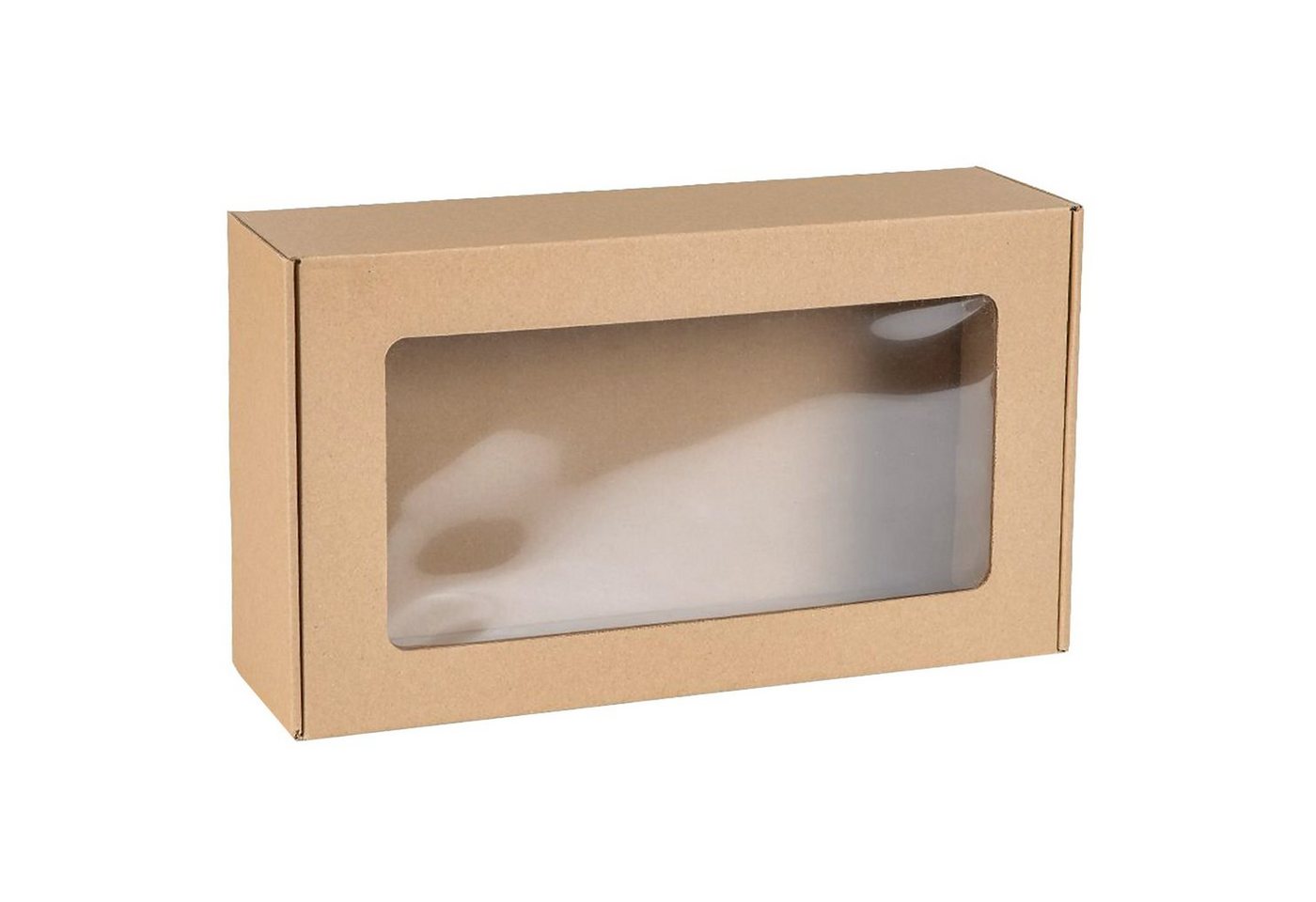 Sarcia.eu Geschenkbox Rechteckige Mailer Box mit Sichtfenster, Geschenkbox 35x20x10 cm x5 von Sarcia.eu