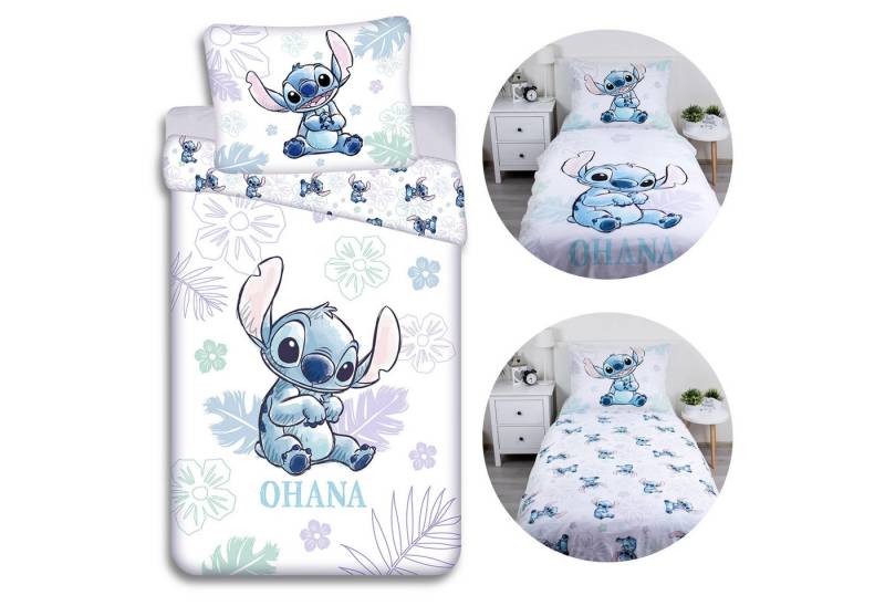 Sarcia.eu Kinderbettwäsche DISNEY Stitch Kinderbettwäsche doppelseitig 100% Baumwolle 140x200cm von Sarcia.eu