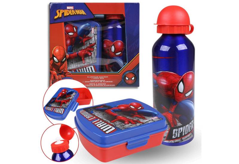Sarcia.eu Lunchbox MARVEL SpiderMan Set: Trinkflasche 500 ml + Brotdose, Lunchbox Sarcia.eu Lunchbox MARVEL SpiderMan Set: Trinkflasche 500 ml + Brotdose, Lunchbox von Sarcia.eu