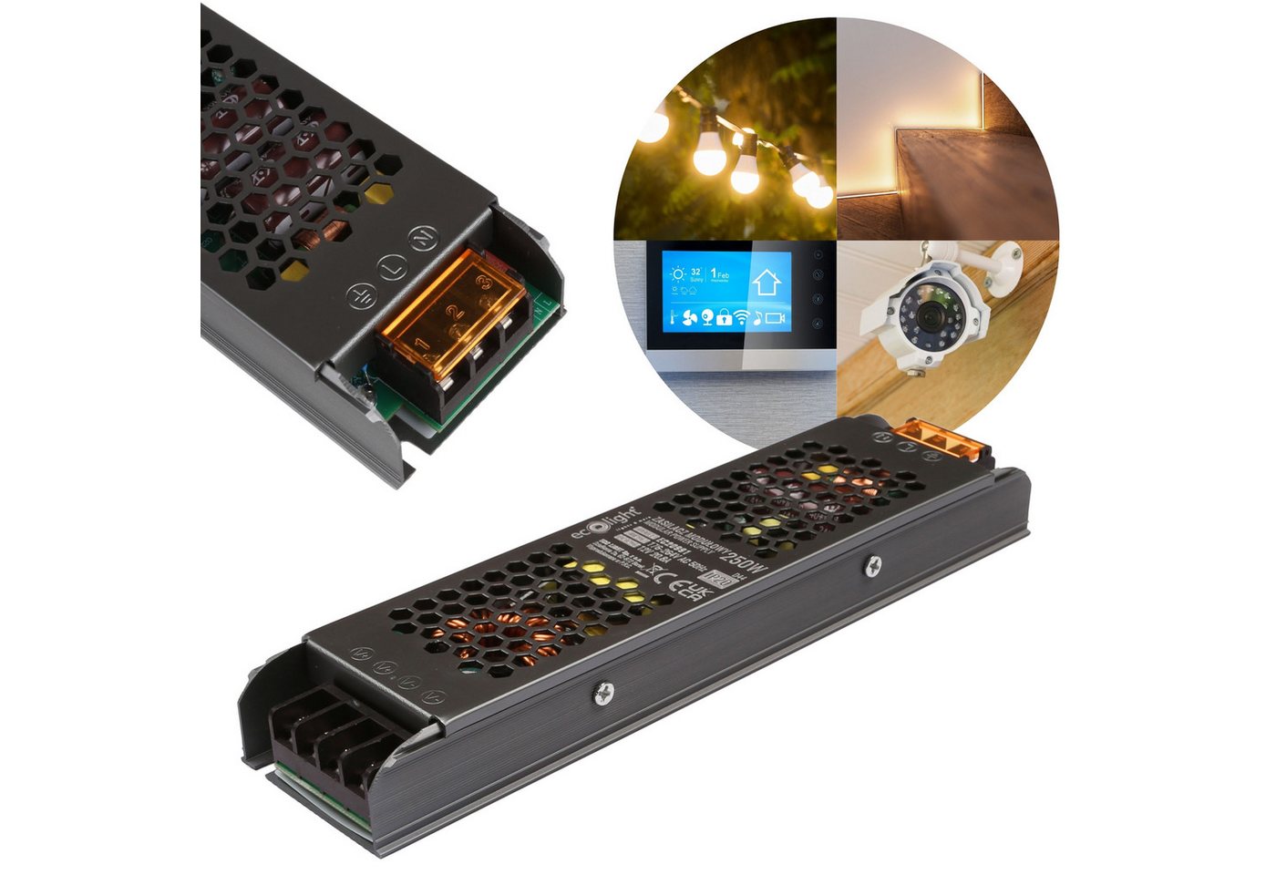 Sarcia.eu Modulares Netzgerät LED 250W 12V 20.8A SLIM IP20 208x49x23mm LED Trafo von Sarcia.eu