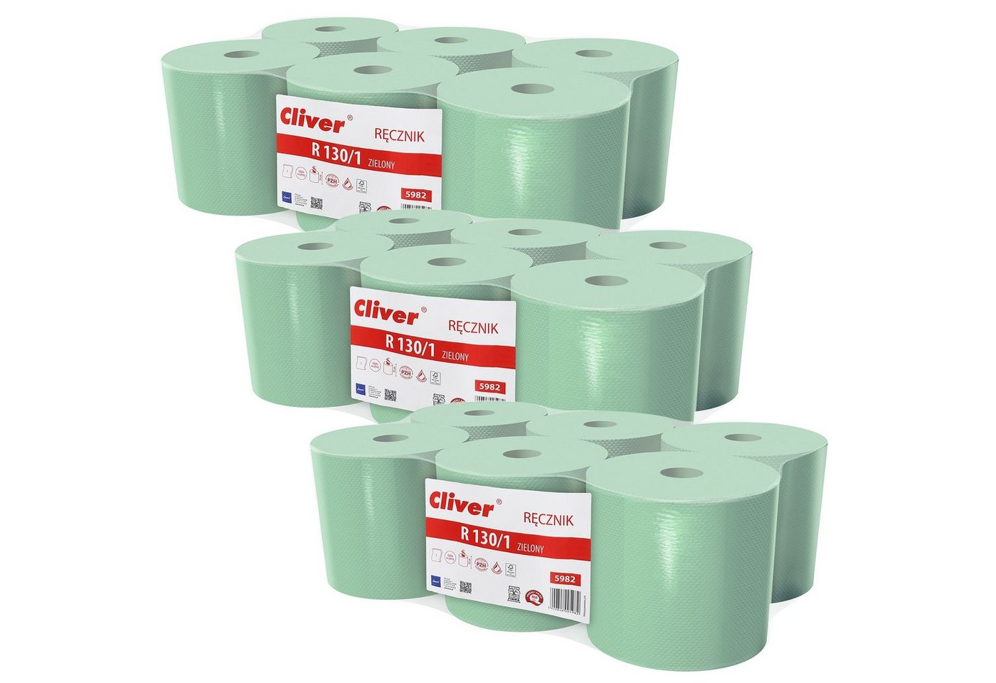 Sarcia.eu Papierhandtuch Cliver reißfestes Handtuch saugfähig, umweltfreundlich (18-St) von Sarcia.eu