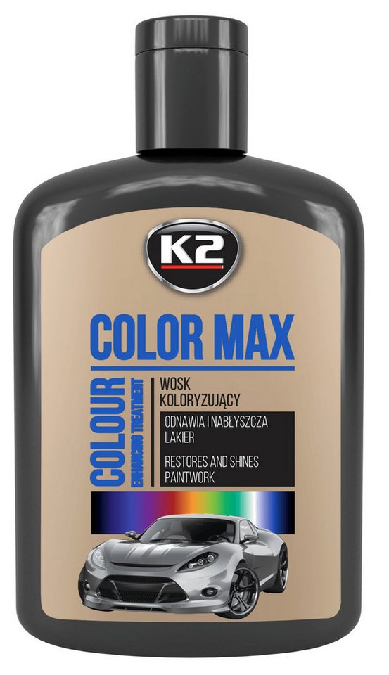 Sarcia.eu Schwarzes erneuerbar-glänzendes Autolackwachs 200ml K2 Autowachs von Sarcia.eu