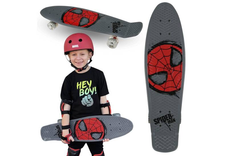 Sarcia.eu Skateboard MARVEL Spider-Man JUNGEN Skateboard FISCH 67cm, bis zu 100 kg von Sarcia.eu