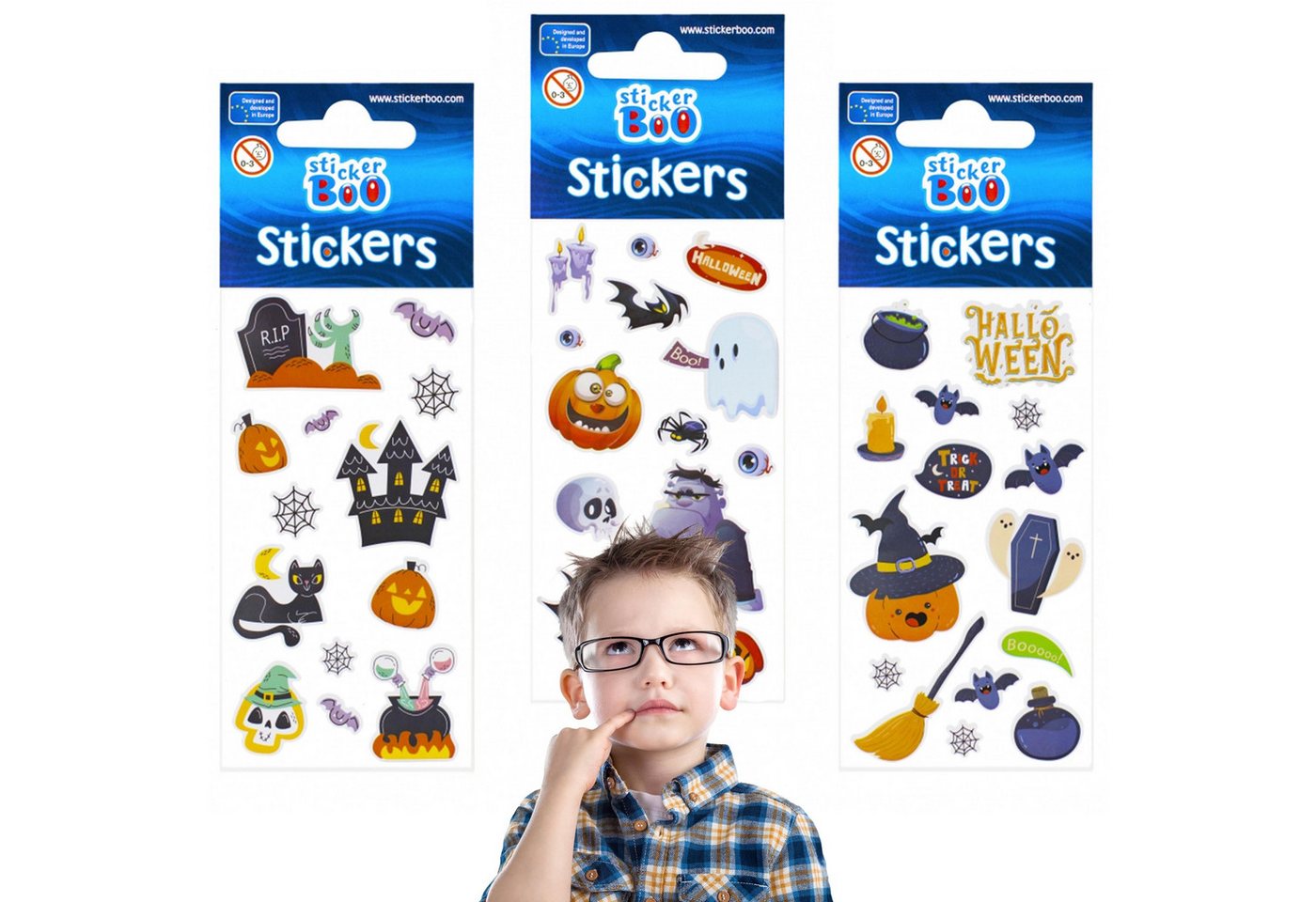 Sarcia.eu Sticker Sticker-Set für Kinder, Halloween-Aufkleber Sarcia.eu Sticker Sticker-Set für Kinder, Halloween-Aufkleber von Sarcia.eu
