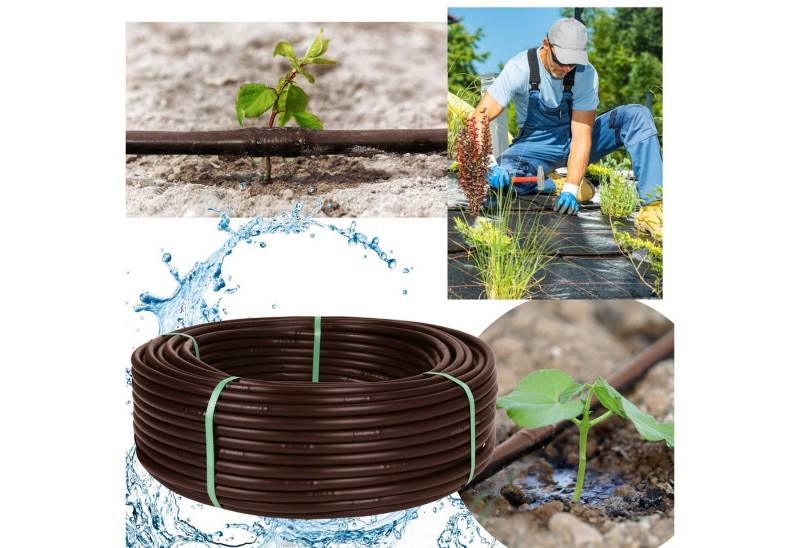 Sarcia.eu Tropfschlauch Braune Tropfleitung Tropfschlauch Tropfbewässerung 16mm/2,0 LPH von Sarcia.eu