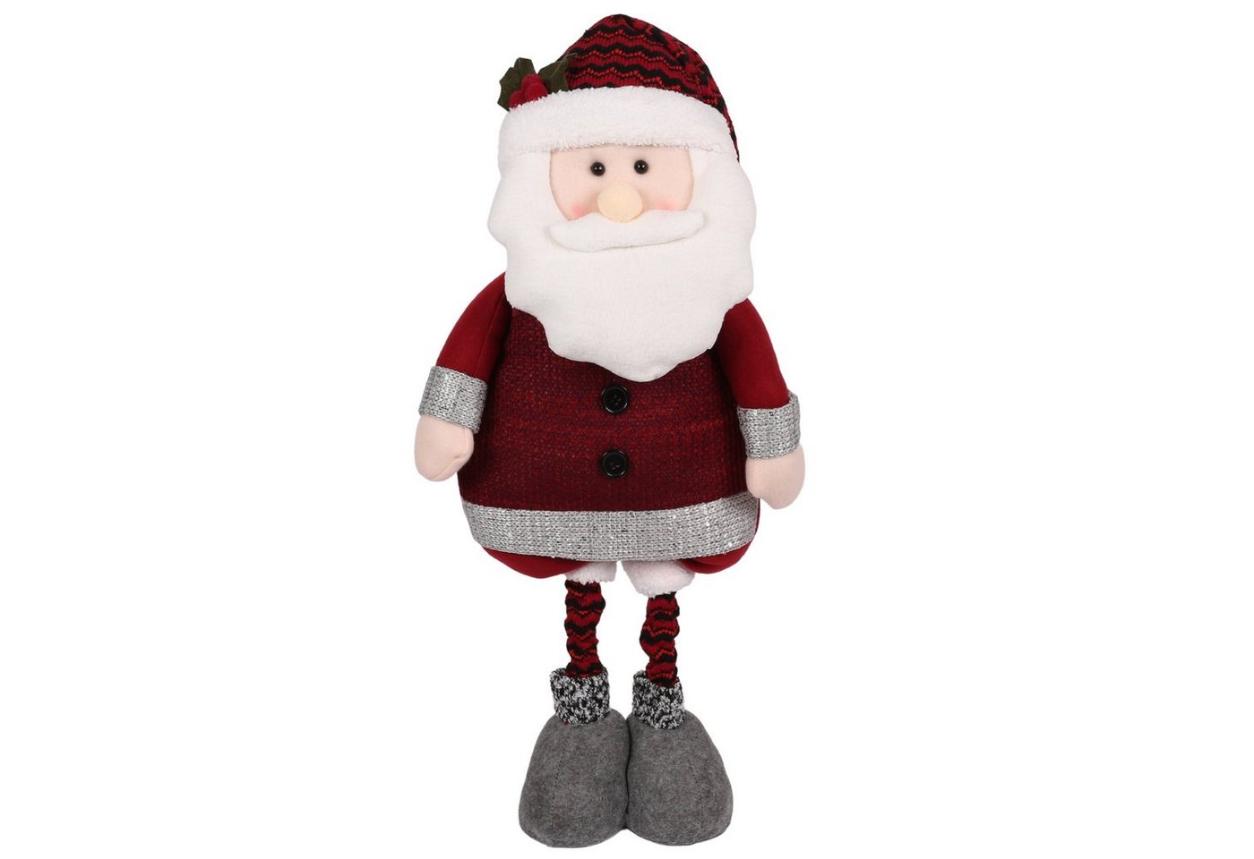 Sarcia.eu Weihnachtsfigur Roter Weihnachtsmann mit verstellbaren Beinen 45/82 cm von Sarcia.eu