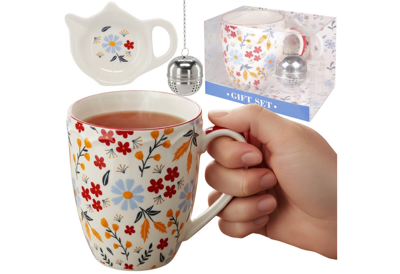 Sarcia.eu Zierbecher Teeservice: Porzellanbecher 350 ml FÜR KRÄUTER, GESCHENKVERPACKT Sarcia.eu Zierbecher Teeservice: Porzellanbecher 350 ml FÜR KRÄUTER, GESCHENKVERPACKT von Sarcia.eu