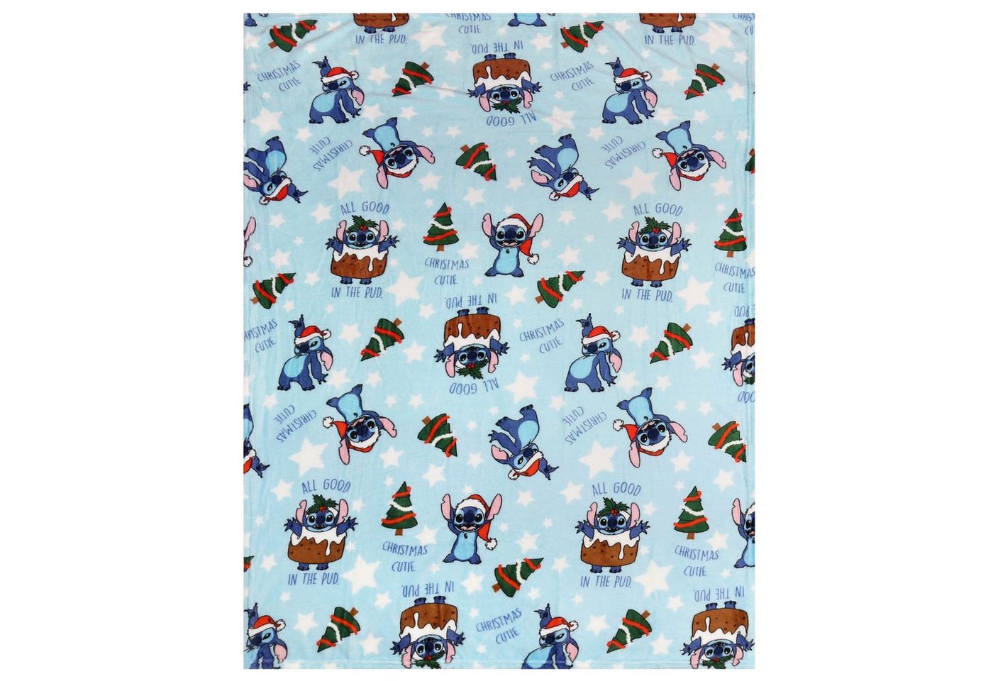 Tagesdecke DISNEY Stitch Blue Decke, Weihnachtsdecke 120x150 cm, Sarcia.eu von Sarcia.eu