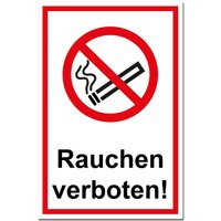 Druckzilla Hinweisschild "Rauchen verboten!" von Sarei