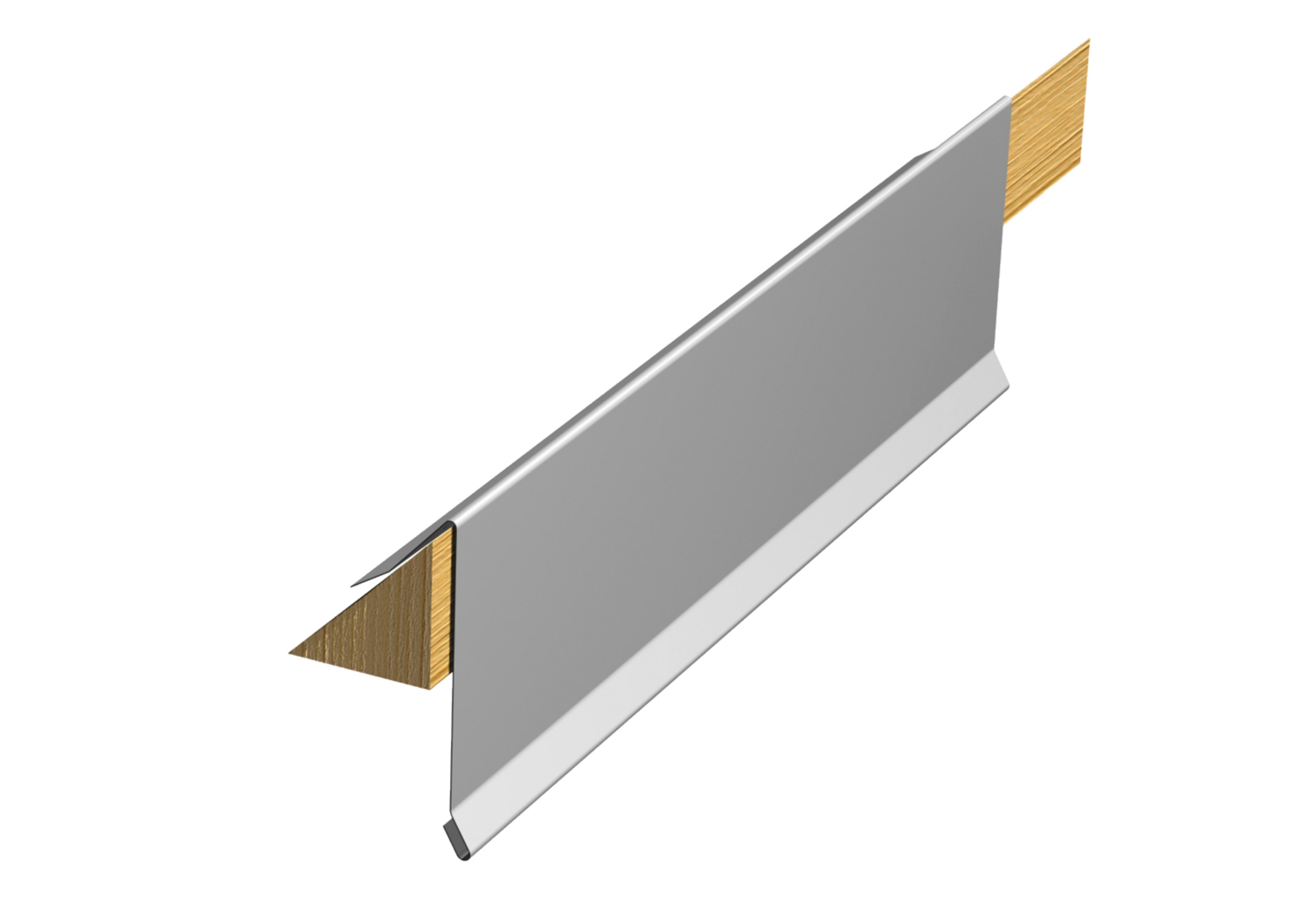 Sarei Ortblech für Dreikantleiste, Aluminium natur, 185 mm x 2000 mm von Sarei
