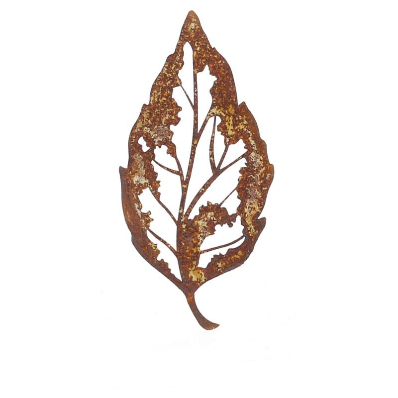 Saremo Gartendeko Edelrost Blattsklett klein 13cm 10er-Set von Saremo Metalldesign GmbH