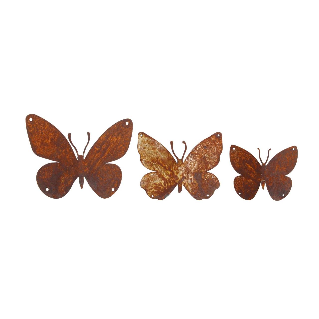 Saremo Gartendeko Edelrost Butterfly 12er-Set Schmetterling von Saremo