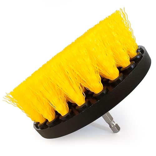 Bürstenaufsatz Akkuschrauber mittlere Härte, ideal für Naturstein, Holz, Beton, Badezimmer, WC, Badewanne, Auto, Küche, und vielem mehr - Drill Brush von Sarencio
