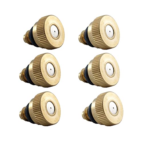 6 x Düsensprinkler für den Außenbereich, Kühlung, Niederdruck, Sprühdüse, Anti-Tropf-Sprühnebel, Wassernebeldüsen von Sarhula