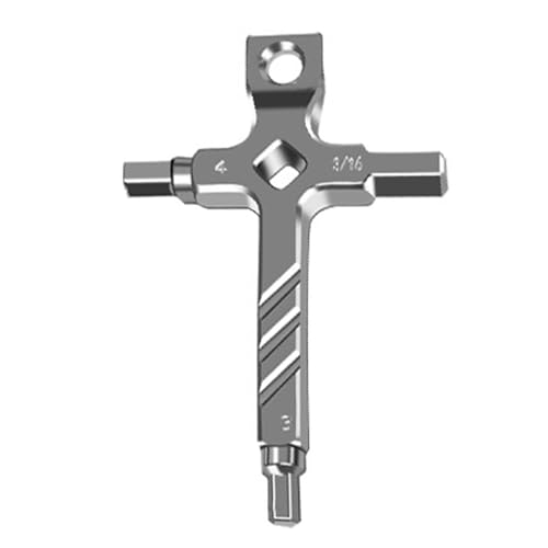 Multifunktions-Innensechskant-Inbusschlüssel, 3 mm, 4 mm, 3/16 Zoll, Schlitzschlüssel, Schraubendreher, Fotografen, Kamera-Schraubenschlüssel, Edelstahl Multifunktions-Innensechskant-Inbusschlüssel, 3 mm, 4 mm, 3/16 Zoll, Schlitzschlüssel, Schraubendreher, Fotografen, Kamera-Schraubenschlüssel, Edelstahl von Sarhula