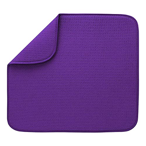 Saugfähige Abflussmatten mit Mikrofaser-Abtropfmatte, Geschirrmatte für Küchentheke, multifunktionale Matte, schnell trocknende Pads Saugfähige Abflussmatten mit Mikrofaser-Abtropfmatte, Geschirrmatte für Küchentheke, multifunktionale Matte, schnell trocknende Pads von Sarhula