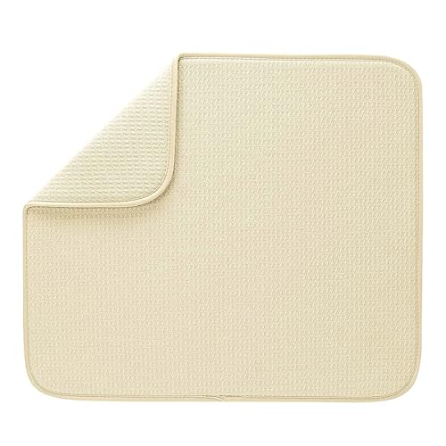 Saugfähige Abflussmatten mit Mikrofaser-Abtropfmatte, Geschirrmatte für Küchentheke, multifunktionale Matte, schnell trocknende Pads Saugfähige Abflussmatten mit Mikrofaser-Abtropfmatte, Geschirrmatte für Küchentheke, multifunktionale Matte, schnell trocknende Pads von Sarhula