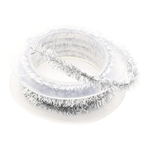 Weihnachts-Lametta-Girlande, 1,5 m langer Draht für Baumschmuck, Geschenkverpackung, Baumschmuck Weihnachts-Lametta-Girlande, 1,5 m langer Draht für Baumschmuck, Geschenkverpackung, Baumschmuck von Sarhula