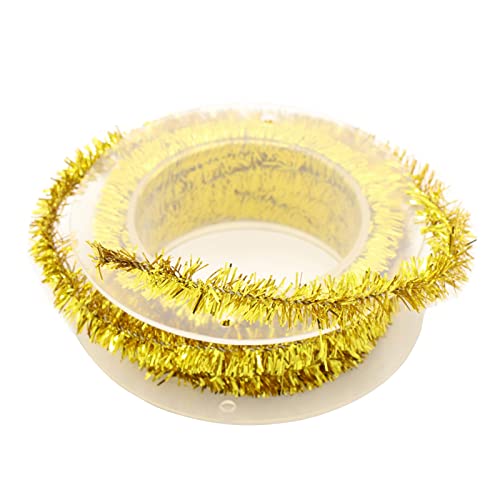 Weihnachts-Lametta-Girlande, 1,5 m langer Draht für Baumschmuck, Geschenkverpackung, Baumschmuck Weihnachts-Lametta-Girlande, 1,5 m langer Draht für Baumschmuck, Geschenkverpackung, Baumschmuck von Sarhula