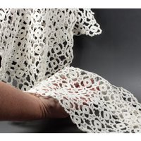 strickläufer Weiß Oder Gestrickt Tischdecke Baumwolle Teetisch Couchtisch Bezug Weiße Servietten Spitze Großer Läufer von SariLand