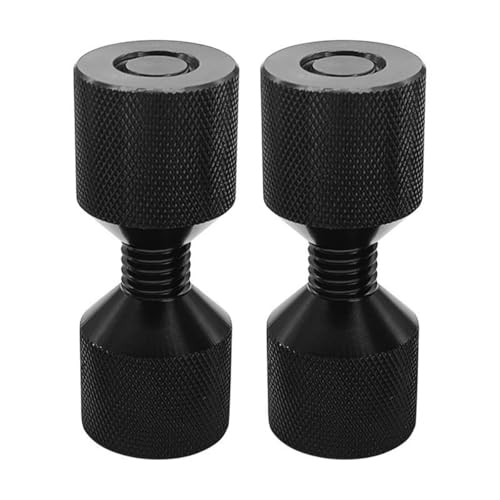 Sarini 1-1/8" Two Hole Flange Dowel Pin Kit For 6061 Aluminum Lightweight Construction Two Hole Pin Kit For Large Machinery (Black) von Sarini