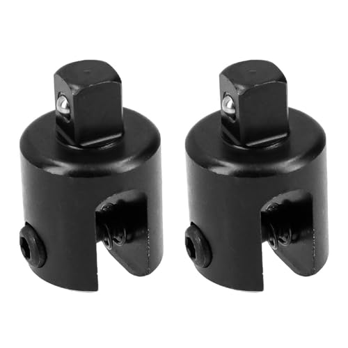Sarini 2er-Pack 1/2 Zoll Antriebs-Breaker Power Knuckle Bar Ersatzkopf-Steckschlüssel, 1/2 Power Bar Ersatzkopf schwarz von Sarini