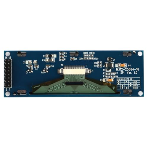 Sarini 3,12-Zoll-Monitor 25664 LCD-Display SSD1322-Modul für Projekte Embedded-Systeme DIY-Anwendungen Bildschirmmodul von Sarini