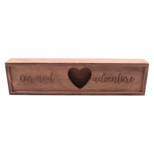 Sarini Erinnerungsbox für Schwangerschaftstests,hölzerne Box zur Schwangerschaftsankündigung,Souvenir-Kollektion „Baby Reveal“,Geschenkbox für Schwangerschaftstests für Ehemann,Vater,Großeltern von Sarini