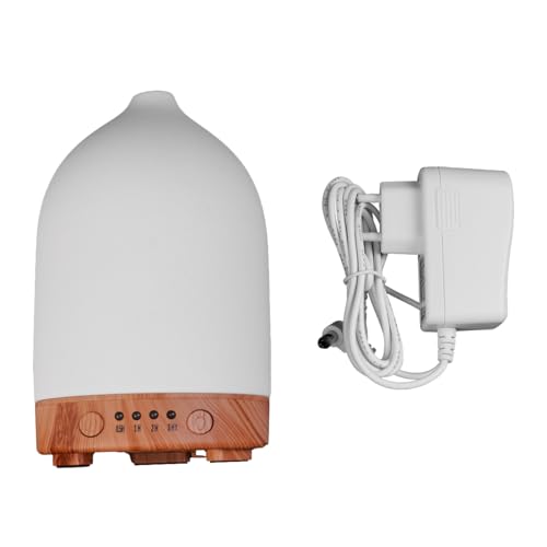 Sarini Keramik Aroma-Diffusor, Weiß, Diffusor für ätherische Öle, Aromatherapie-Diffusor, BPA-frei, automatische Abschaltung, Home-Office-Spa von Sarini
