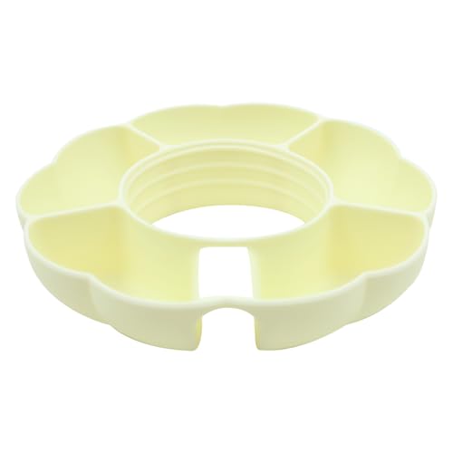 Sarini Snacktablett in Becherform,Snackschale aus Silikon,kompatibel mit Stanley Cup,40 oz Snackringe mit 5 Fächern für Autos,Kinos von Sarini