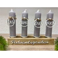 Zahlenanhänger, Adventszahlen, Zahlen Adventskranz Aus Holz von SarisTraumwerkstattt