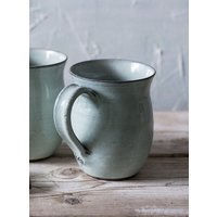 Große Hellblaue Keramiktasse, Große Keramikteebecher, Kaffeeliebhaber Geschenk, Muttertagsgeschenk von SaritCeramics