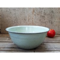 Keramik Hellblaue Schüssel Handgemacht, Mittelgroße Schüssel, Salatschüssel, Geschirr, Geschenk Für Sie von SaritCeramics