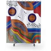 Einzigartige Einzigartige Duschvorhänge Mit Original Kunst, Wasserfest Und Waschbar, 71 X 71, Coole Künstler Duschvorhänge, Trendy Shower Curtain von SaritShayLove