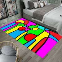 Funky Rugs, Neu Multi Size Teppich, Farbblock Lebendige Pop Art Bereich Teppiche, Trendiger Wandkunst Funky Dekor, Hip Hop Teppich von SaritShayLove