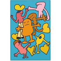 Funky Rugs, Rug, Pop Art Teppich, Trendy Graffiti Area Designer Wandbehang Teppich von SaritShayLove