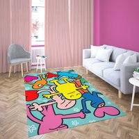 Pop Art 3 Größen Funky Teppich, Teppich Für Wohnzimmer, Schlafzimmer Moderner Wohnheim Dekor Fine Groovy Populärer von SaritShayLove