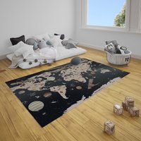 Weltkarte Teppich, Kinderzimmer Memory Foam Rugs von SaritShayLove