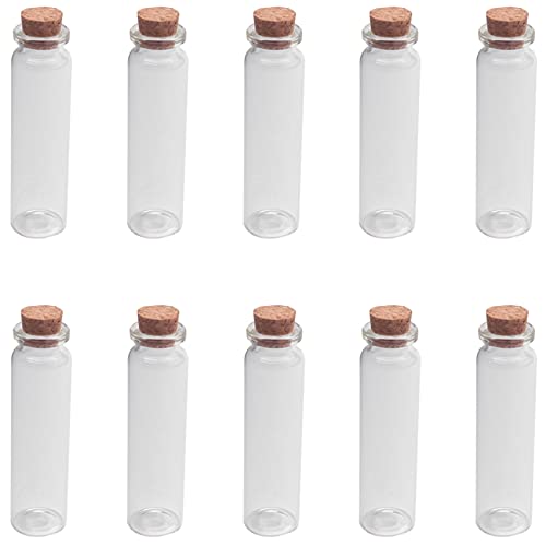 Sarngk 10 Pcs 20ml Mini Klare Wunschflasche Nachricht Glasfläschchen Mit Cork Home Decor von Sarngk
