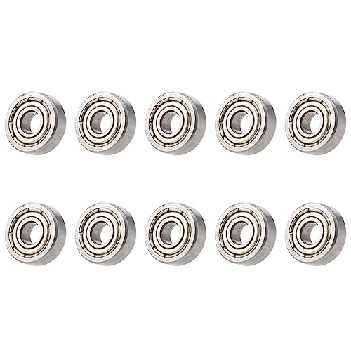 Sarngk 10 StÜCke Miniatur Versiegelt Metall Geschirmt Metrische Radial Lager Modell: 604 ZZ 4x12x4mm von Sarngk