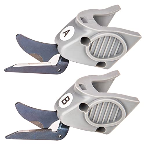 Sarngk 2 StüCk Schneidkopf Passend für Wbt-1 Stoffschere Stoffschneider, 1 Set Schneidkopf ein & 1 Set Schneidkopf B von Sarngk
