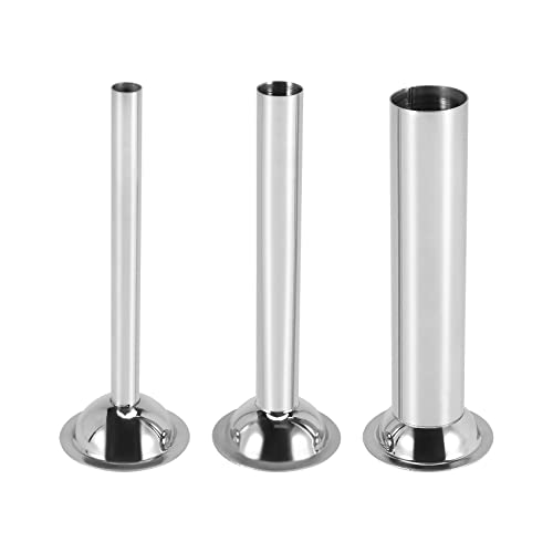 Sarngk 3 StüCke Edelstahl Wurst FüLlmaterial FüLlrohre Trichter DüSen Ersatzteile FüLlrohr, Basis Durchmesser: 58Mm von Sarngk
