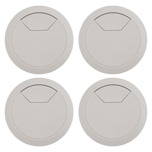 Sarngk 4 Stück 53Mm Bohrloch Kunststoff Heimcomputer Schreibtisch Kabel Kabel Ösen von Sarngk
