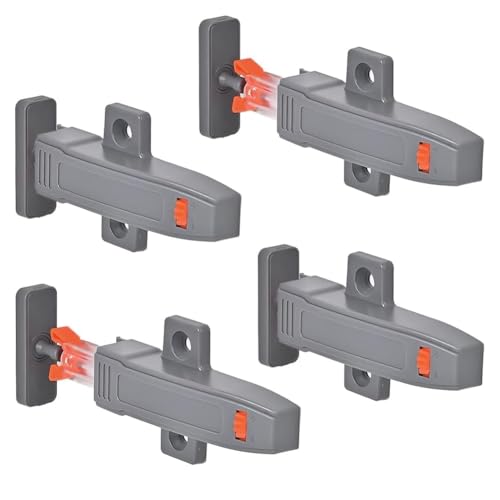 Sarngk Selbstverriegelnder Schranktür-Rebounder, Verstellbarer Schloss-Rebounder, Kleiderschrank-Schranktürpaneel, Push-Open-Türöffner von Sarngk
