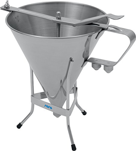 SARO Portioniertrichter – 1,8 L – Edelstahl – 3 Düsen (Ø 4/5/6 mm) – Mit Gestell & Absperrventil – Für Soßen, Teig & Dekor – Modell PT-3 SARO Portioniertrichter – 1,8 L – Edelstahl – 3 Düsen (Ø 4/5/6 mm) – Mit Gestell & Absperrventil – Für Soßen, Teig & Dekor – Modell PT-3 von Saro