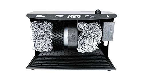 SARO Schuhputzmaschine – 2 Polierbürsten + Reinigungsbürste – Fußschalter – Schuhcremespender – Farbe anthrazit – Modell ESP 006 SARO Schuhputzmaschine – 2 Polierbürsten + Reinigungsbürste – Fußschalter – Schuhcremespender – Farbe anthrazit – Modell ESP 006 von Saro