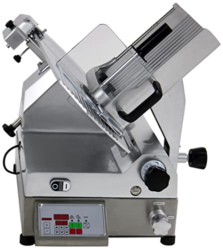 Saro Automatische Aufschnittmaschine – Ø 350 mm Klinge – Schnittstärke 0–13 mm – Edelstahl/Aluminium – Programmierbar – 230 V – Modell F-350 von Saro
