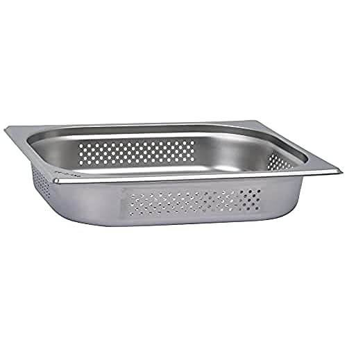 SARO GN-Behälter 1/2 perforiert – Edelstahl – Tiefe 65 mm – Inhalt 4 L – Für Dampfgarer & Warmhaltewannen – Modell BUDGET LINE von Saro