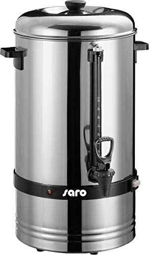 Saro Gastro Kaffeemaschine mit Rundfilter Modell Saromica 6010 Industriekaffeemaschine (10 Liter, ca. 70 Tassen Kaffee, Brüh- & Warmhaltefunktion), silber von Saro