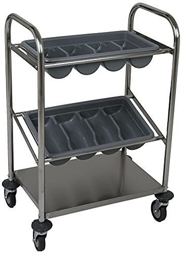 Saro INES Besteckwagen, Silber, 40 x 63 x 98 cm von Saro